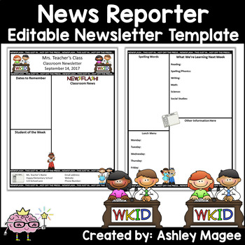 Cute Newsletter Templates For Teachers