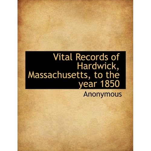 Hardwick Massachusetts Vital Records