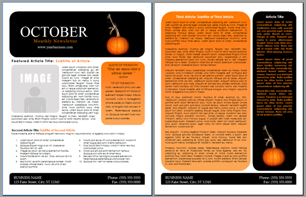 Newsletter Templates Free Download