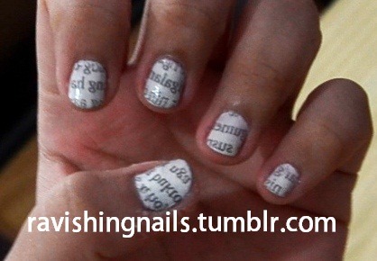 Newspaper Nails